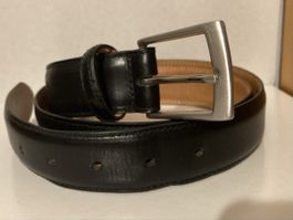Loake Ledergürtel Herren – Echtleder – Schwarz – Gr. 36 / 91