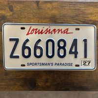🇺🇸 U.S. Autoschild - Louisiana Z660841 - ORIGINAL