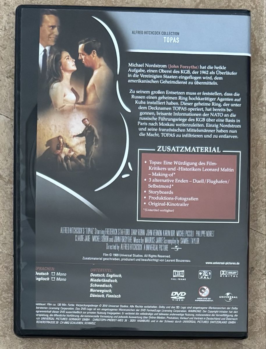 Alle DVDs: TOPAZ – Neu (gemäss Beschreibung) aus Dietikon von AndreaSch01 1