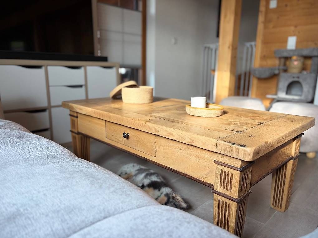 Tische: Table basse bois massif – Gebraucht aus Cernier von DBONEUCHATEL 2