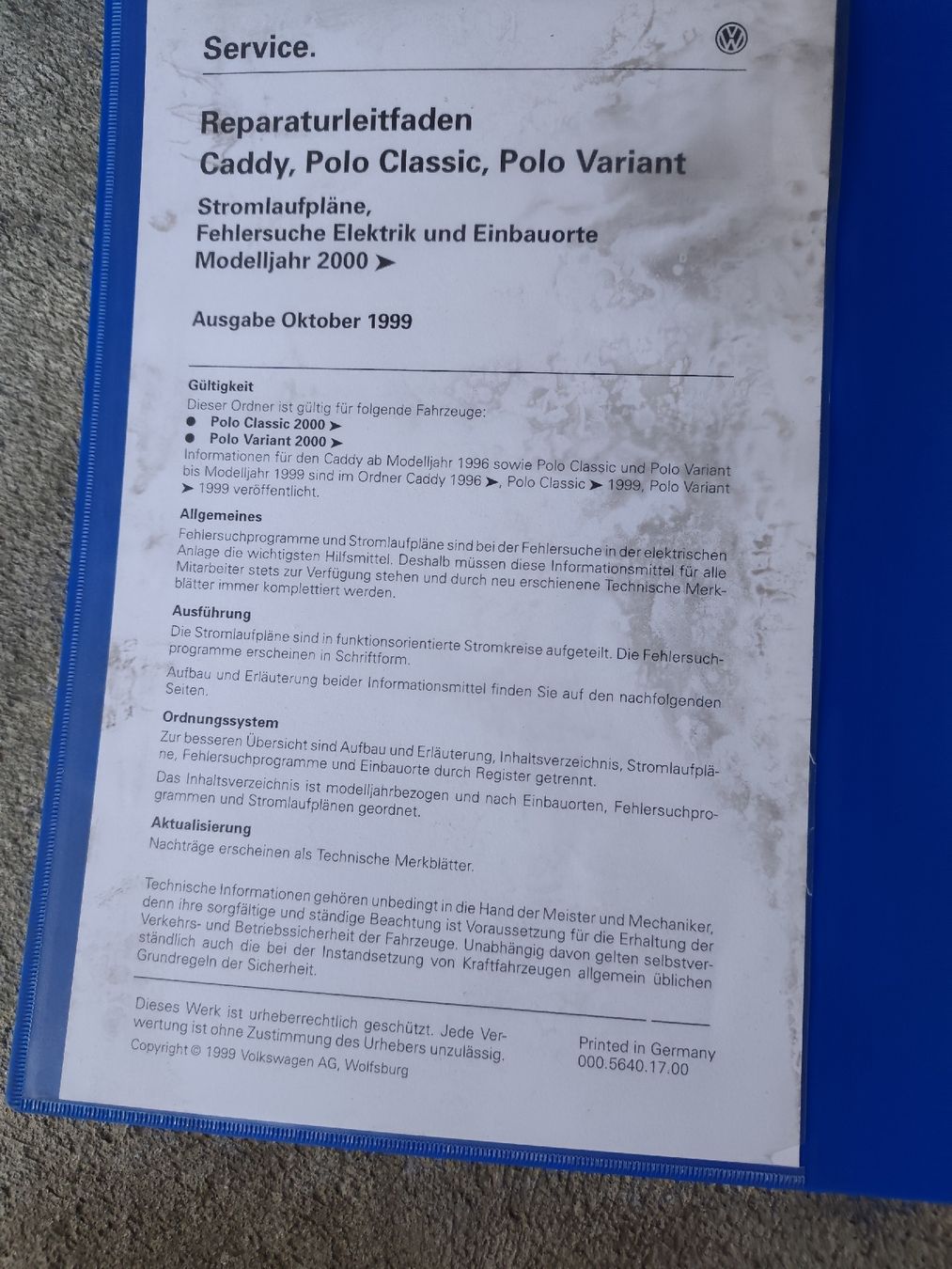 Libri: Werkstatthandbücher VW Polo Classic 1996/ Variant 1998/ 2000 – Usato da Rebstein venduto da andi322 9