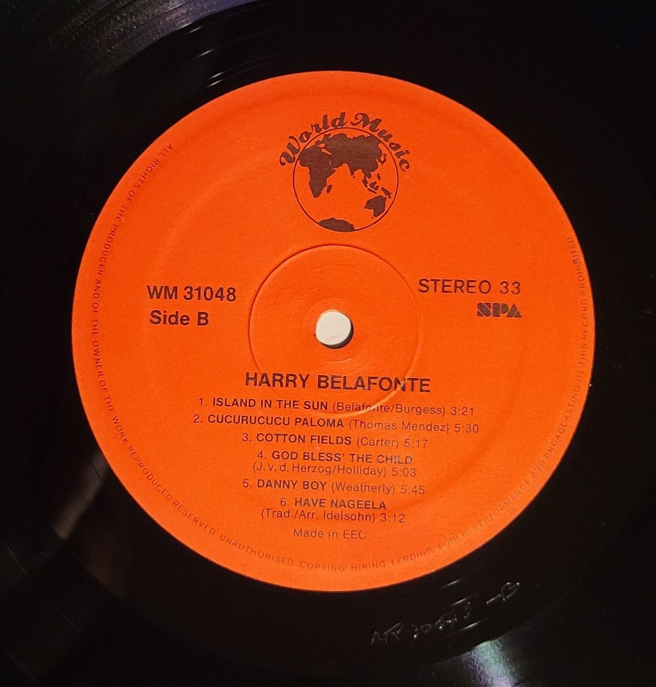 Dischi in vinile: Harry Belafonte  _ 1987 – Usato da Zürich venduto da Avd 3