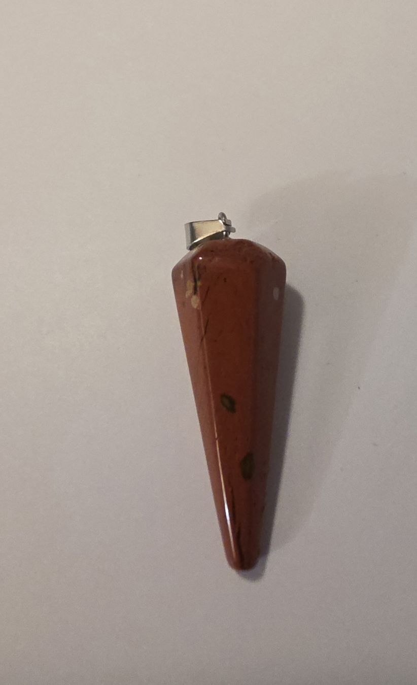 Minerali & Pietre curative: Pendel Jaspis rot 3 x 1 cm. – Nuovo e nell'imballaggio originale da Menziken venduto da Mirager