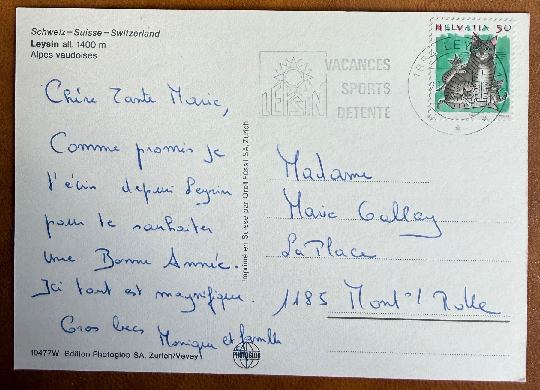 Ansichtskarten: Leysin - Multivue - enfants – Gebraucht aus Lutry von Ediego 1