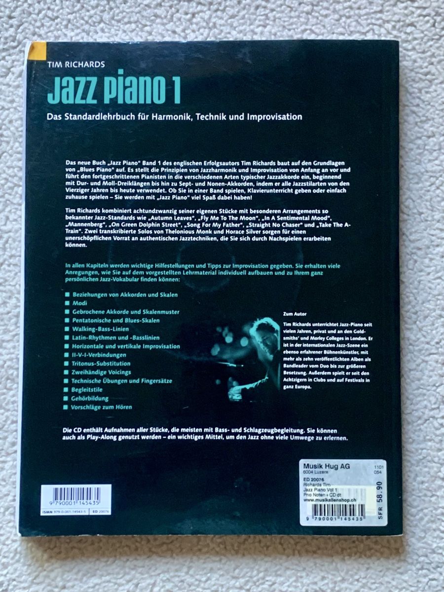 Libri: Jazz Piano Notenbuch – Usato da Bern venduto da SaleOutPhil 1