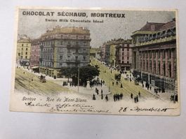 Geneve - Rue du Mont Blanc  - Chocolat Sechaud Montreux