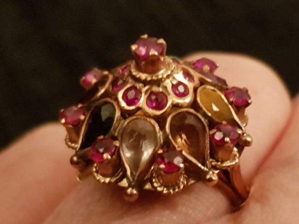 Anelli: Bague "Princesse" Thailandaise or jaune 14k; T.54 – Usato da Marly venduto da Barbarajane 1