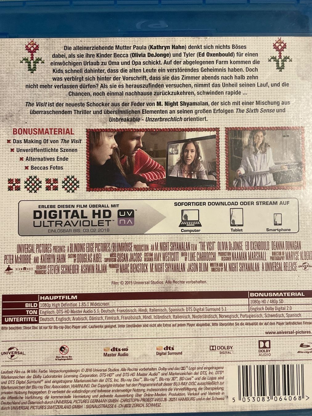 Alle DVDs: The Visit  (2015) – Neu (gemäss Beschreibung) aus Waldenburg von Gonzo8 1