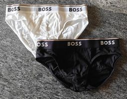 Boss Power Mini Brief Slip 2x, Weiss Schwarz Gr. S