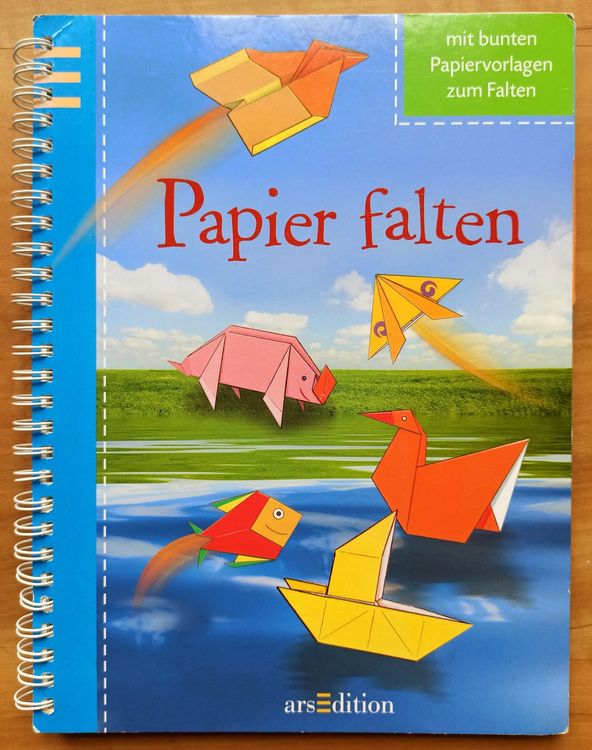 Papier falten - mit bunten Papiervorlagen zum Falten (Gebraucht) in ...