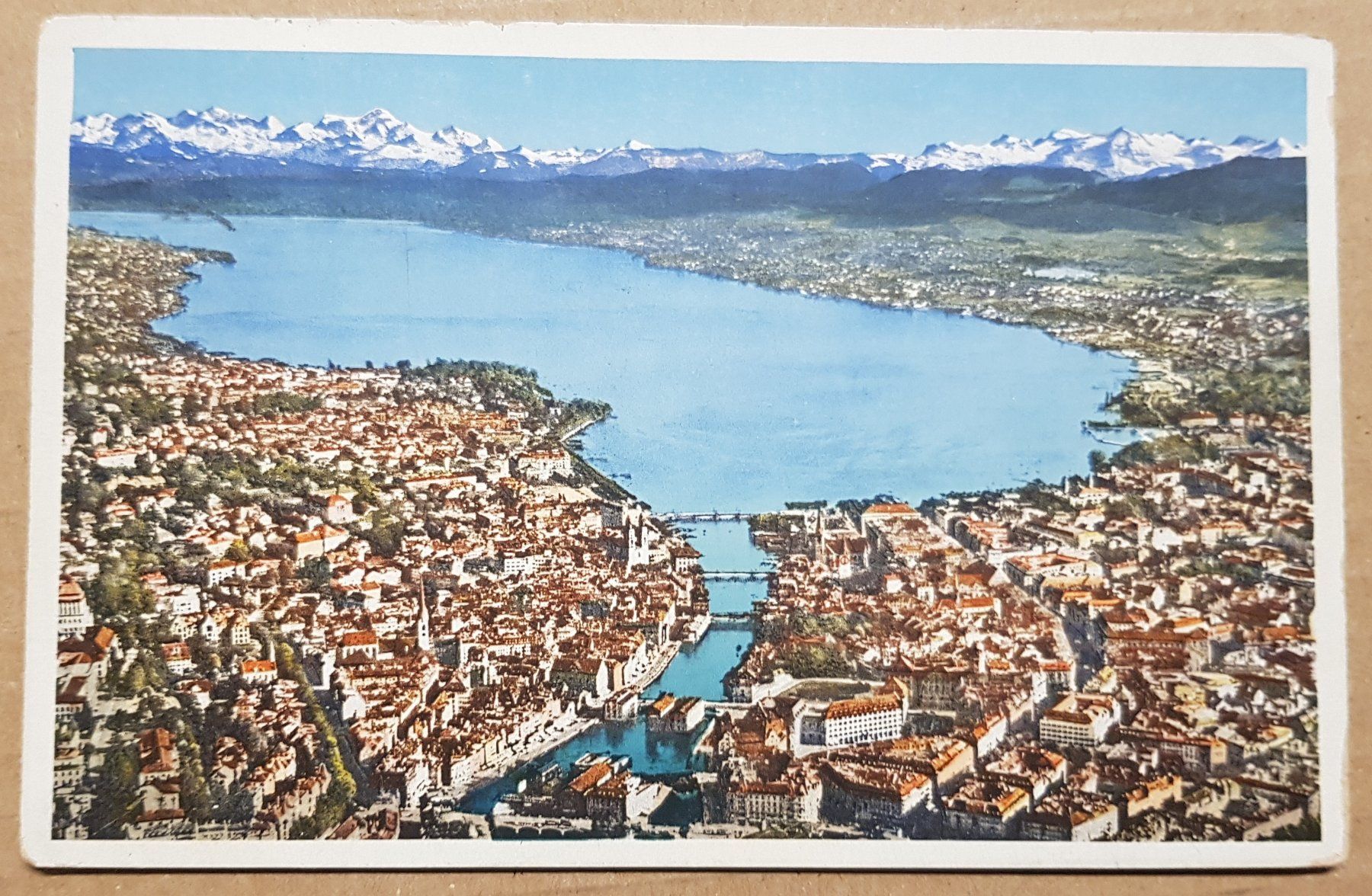Ansichtskarten: Zürich 1937 nach Brno – Gebraucht aus Melchnau von Fishel