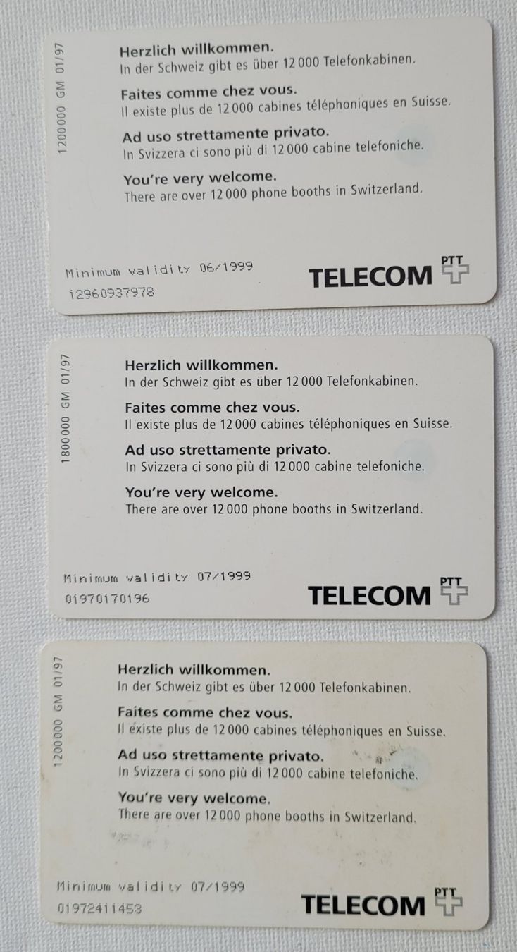 Swisscom Schede telefoniche: SWISS TELECOM - TAXCARDS – Usato da Neftenbach venduto da Mador6 1