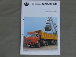 Prospectus SAURER  Camions et Autobus  Civils et Militaires