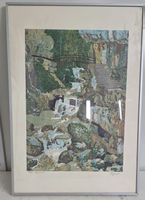 Eduard Nydegger (1936) – "Schlucht" Original Holzschnitt
