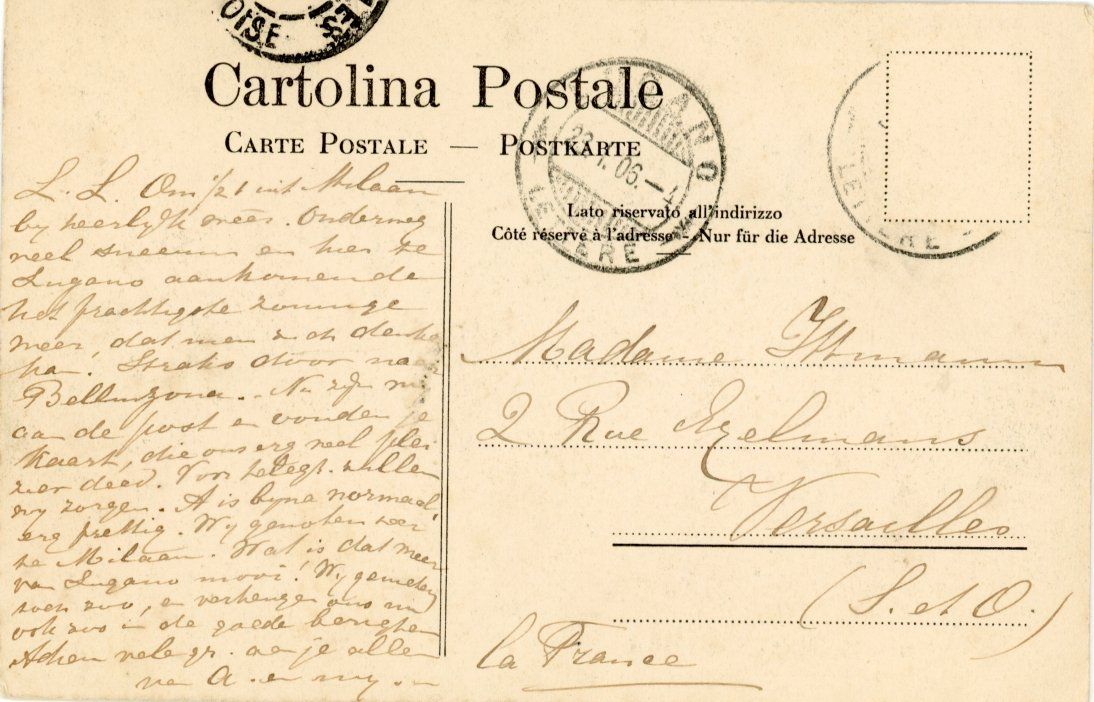 Cartes postales: Lugano   TI   -    Kuhgespann – D'occasion à Brig par Valcards54 1