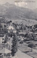 Sachseln - Kirche und Hotel Kreuz 1919