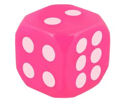 Würfel mit Beleuchtung, pink