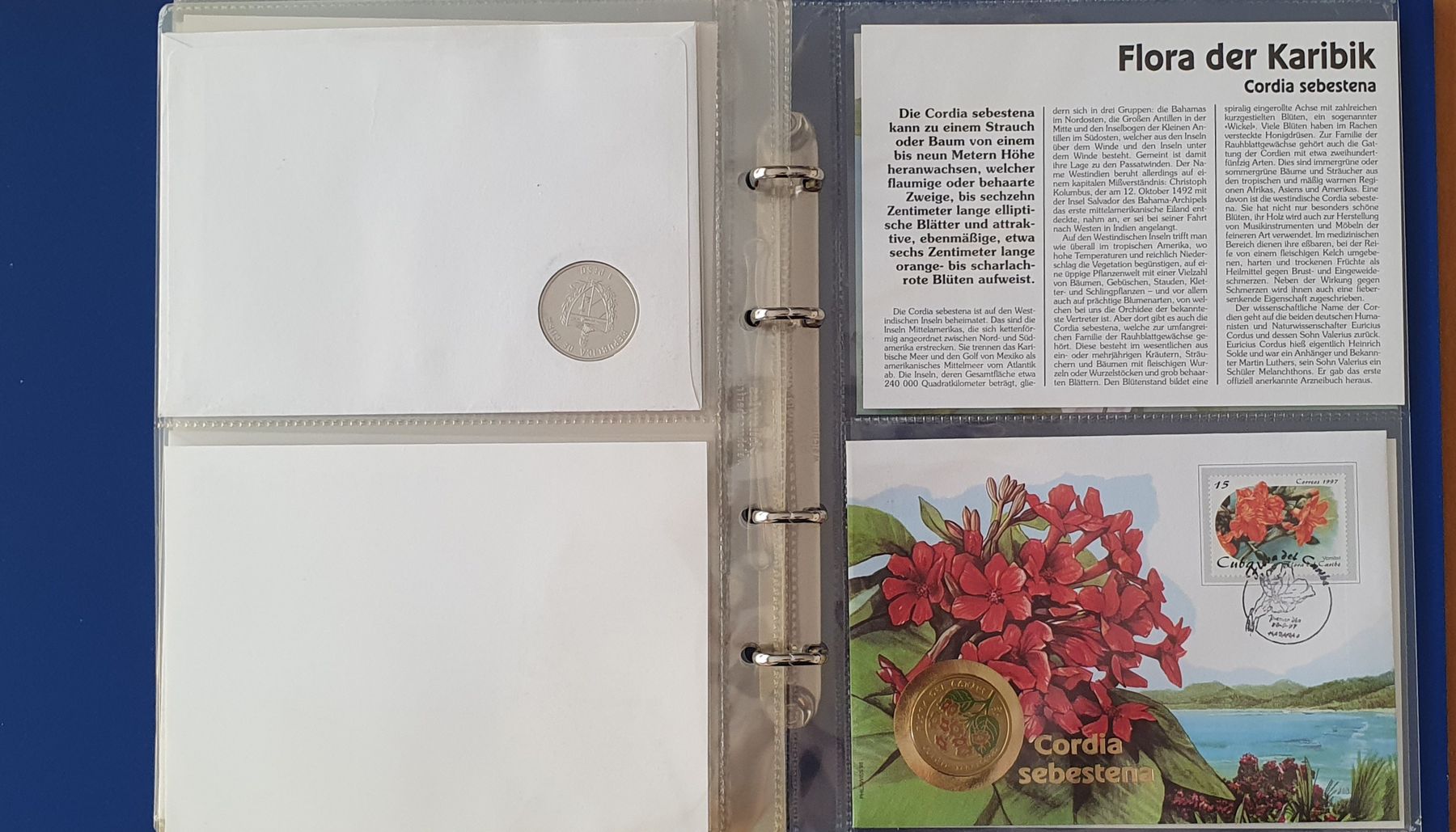 Alle Münzen: 6 Numisbriefe - Flora der Karibik – Gebraucht aus Kreuzlingen von Rschweiz1 6