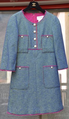 Chanel Tweed Kleid / robe .34