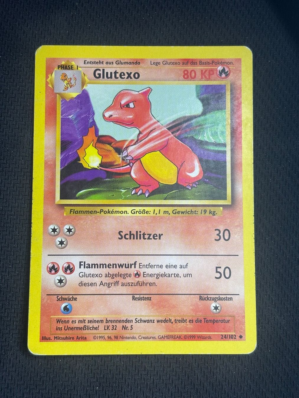Pokémon Sammelbilder & Trading cards: Pokemon Glutexo 24/102 WOTC Base Set DE – Gebraucht aus St. Gallen von KantoKarten