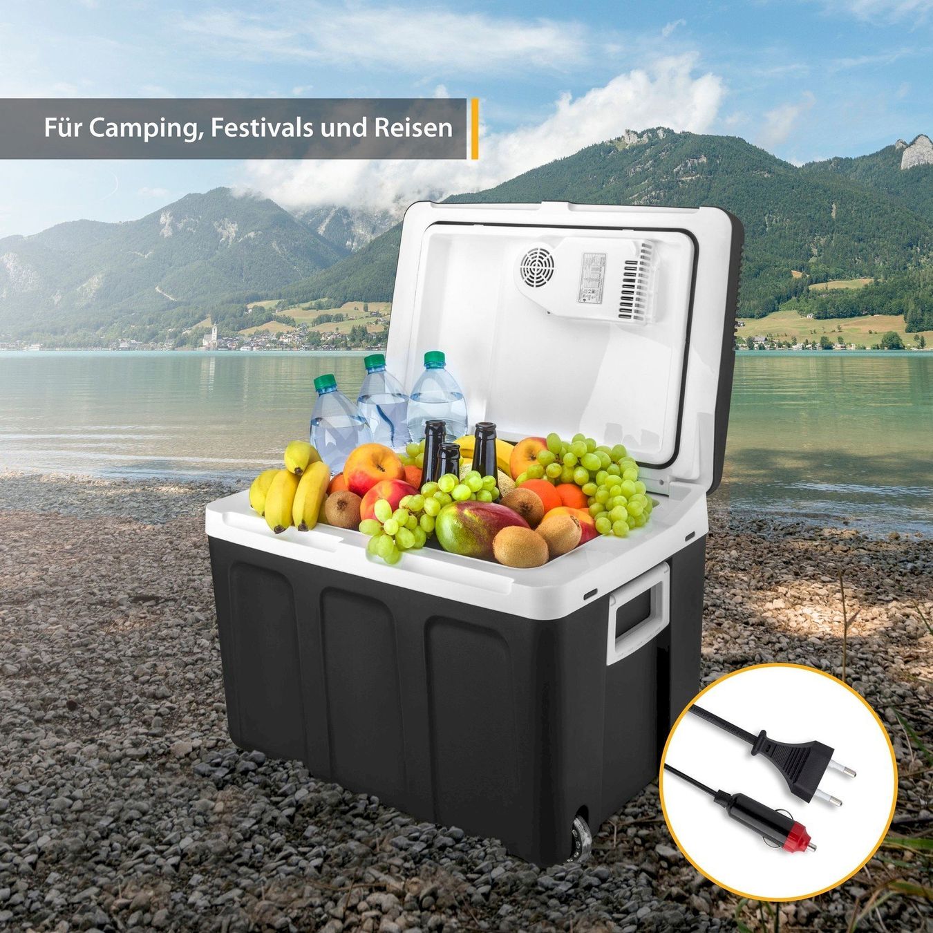 Cucinare, Mangiare & Bere: TZS First Austria 40L Kühlbox schwarz – Nuovo e nell'imballaggio originale da Bottighofen venduto da zaap 2