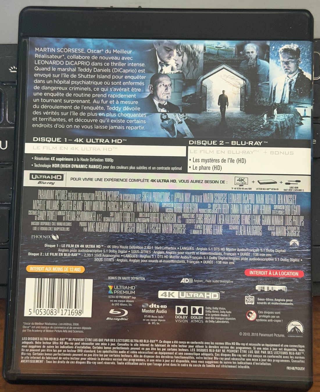 Tutti i DVDs: Shutter Island (2010) - 4K UHD + Blu-ray – Usato da Semsales venduto da __Florian__ 2