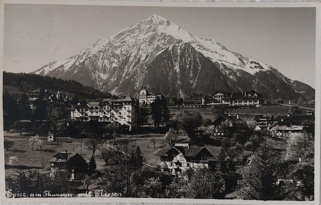 Cartes postales: SPIEZ & Niesen, Thunersee - 1923 – D'occasion à Delémont par Domdom1