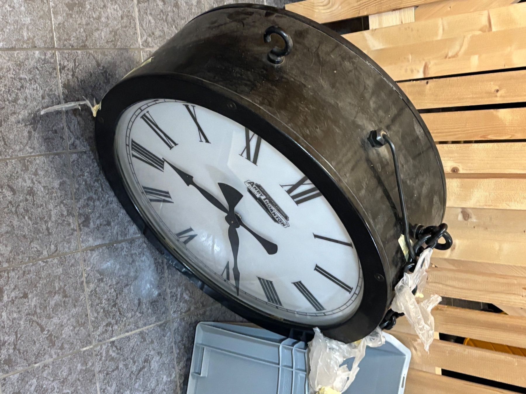 Orologi da terra & Orologi da parete: Horloge double face de Gare – Usato da allschwil venduto da fredcl500 1
