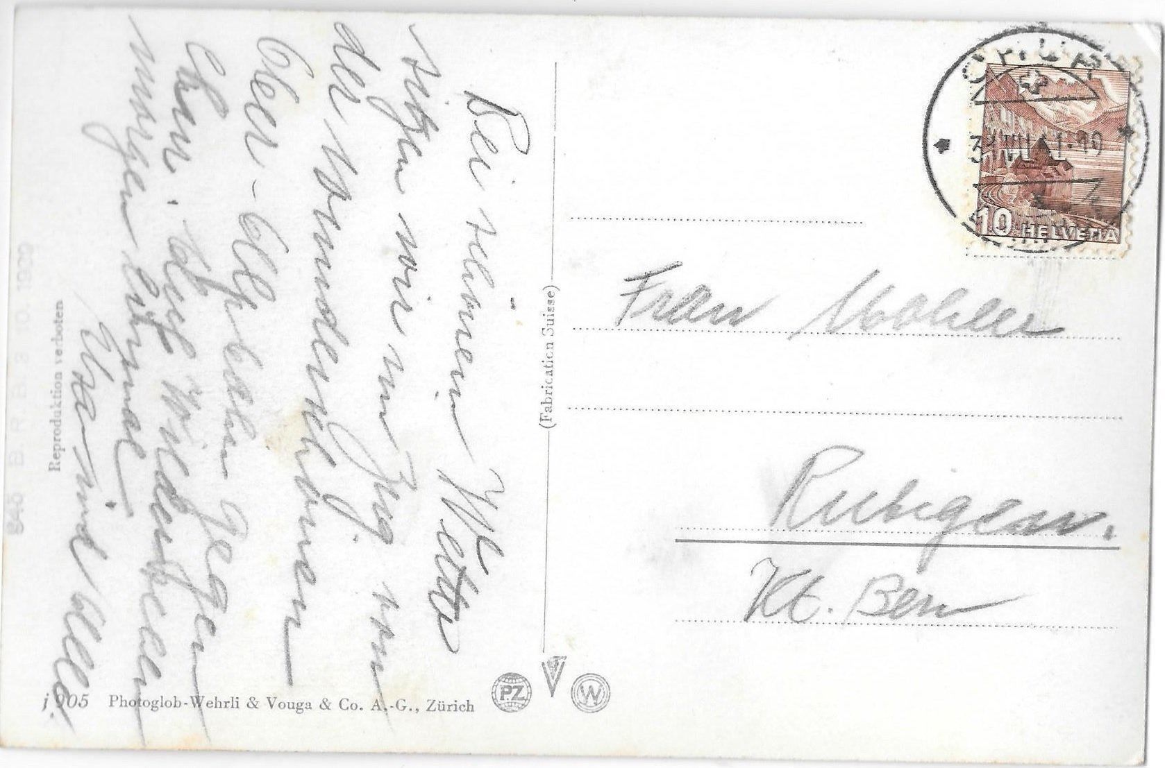 Cartoline postali: Disentis Gesamtansicht – Usato da Olten venduto da clotaldi 1