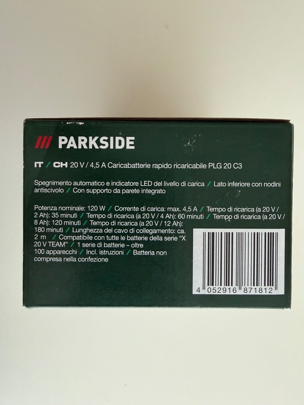 Parkside Accus & piles: Parkside chargeur 20 V – Neuf avec emballage d'origine à St-Gingolph par GoldenKeys 1