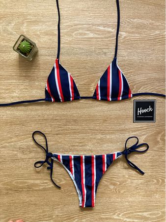 Gestreifter Bikini Grösse S - perfekt für den Sommer!