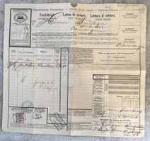 HISTORISCHE DOKUMENT SCHWEIZER BUNDESBAHNEN 1908