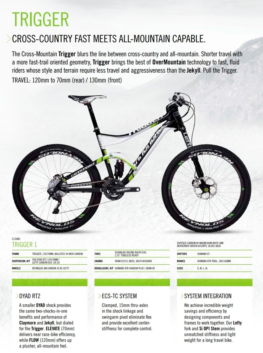 Cannondale Biciclette: Cannondale Trigger 2013, Gr. L – Usato da Oberwil b. Zug venduto da Gekko8 9