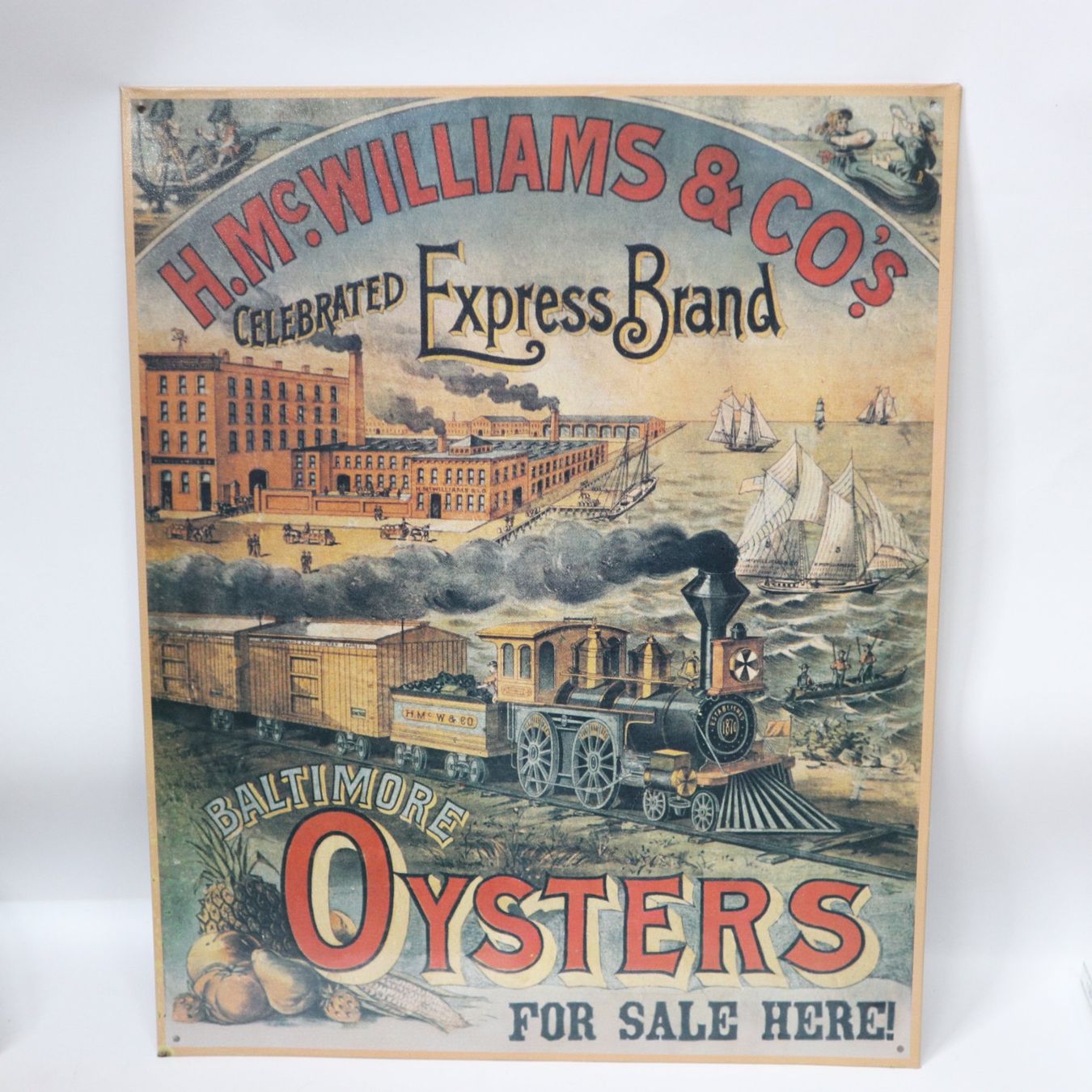Schilder: Blechschild Baltimore Oysters Williams & Co made in USA – Gebraucht aus Eschenbach SG von Astalavista