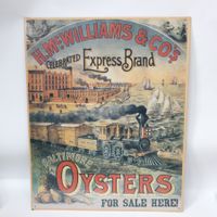 Blechschild Baltimore Oysters Williams & Co made in USA