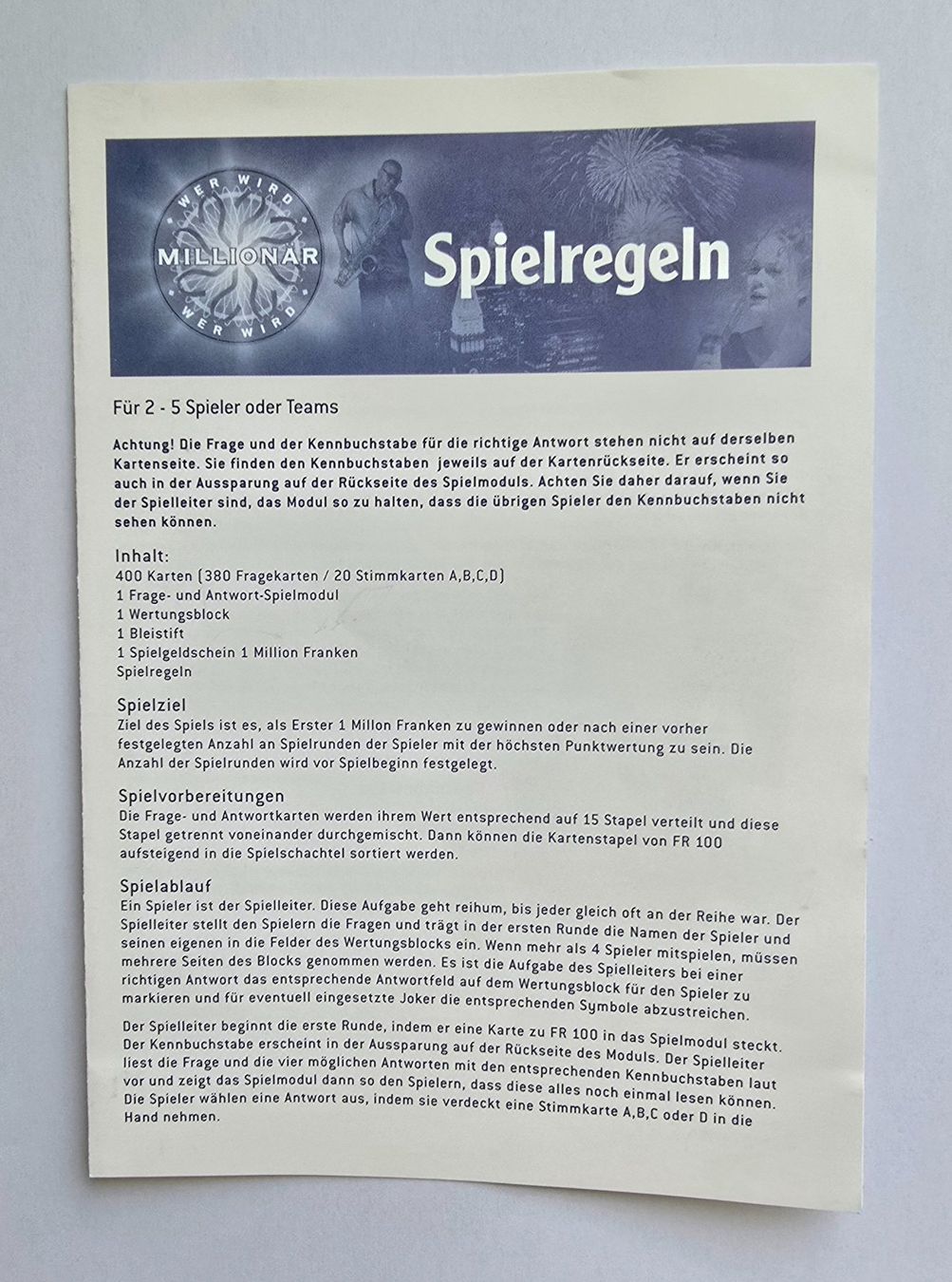 Giochi: Gesellschaftsspiel – Usato da Zürich venduto da pfo_tjp8 7
