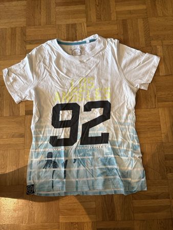 T-shirt Skate Nation blanc bleu taille 146/152 cm