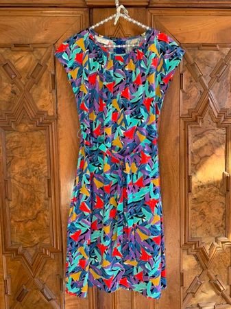 MYRIAM MADE IN SWITHERLAND Kleid 100% Baumwolle Gr. 38
