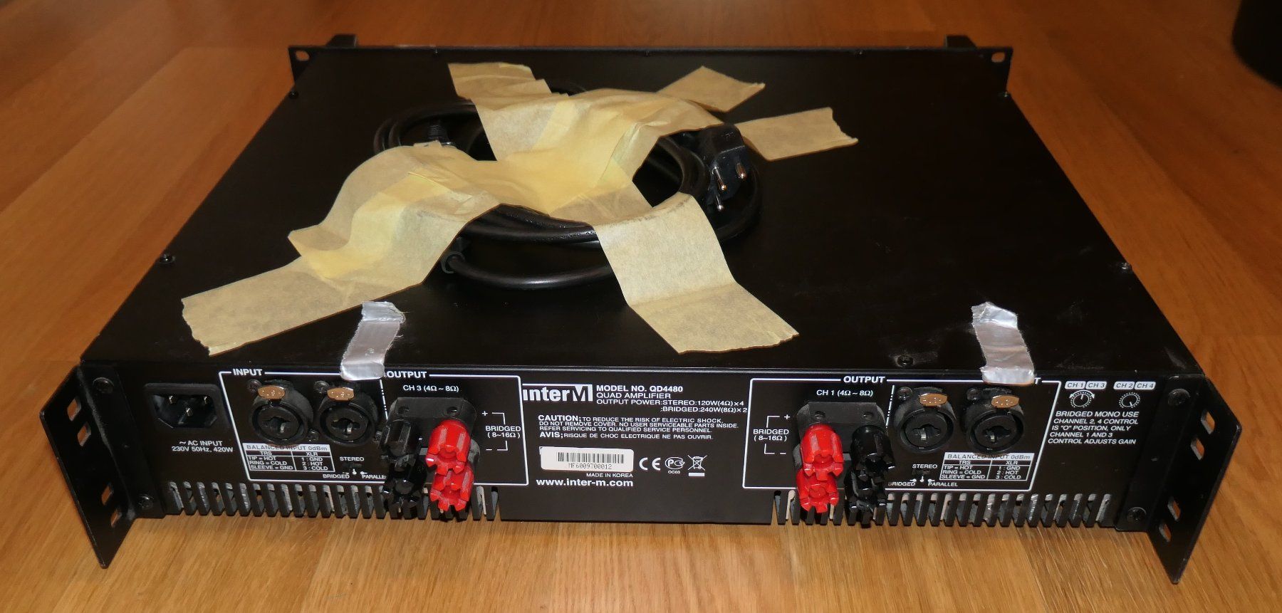 Verstärker: Endstufe InterM QD-4480 – Gebraucht aus Chur von Fl 2