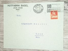 TR20 Enveloppe + Timbre Suisse 1930