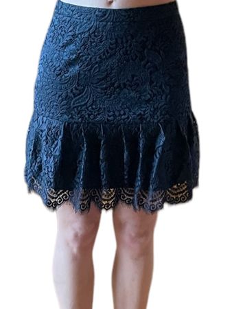 Claudie Pierlot black lace skirt