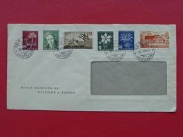 1946, J117-J120 auf FDC ZÜRICH, sauberer Beleg! Kat: 300.-