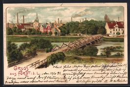 Erwin Spindler: Forst / Lausitz, Blick z