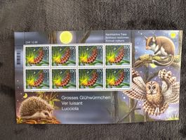 MARKEN K-BOGEN GLÜHWÜRMCHEN, NACHTAKTIVE TIERE, POSTFRISCH