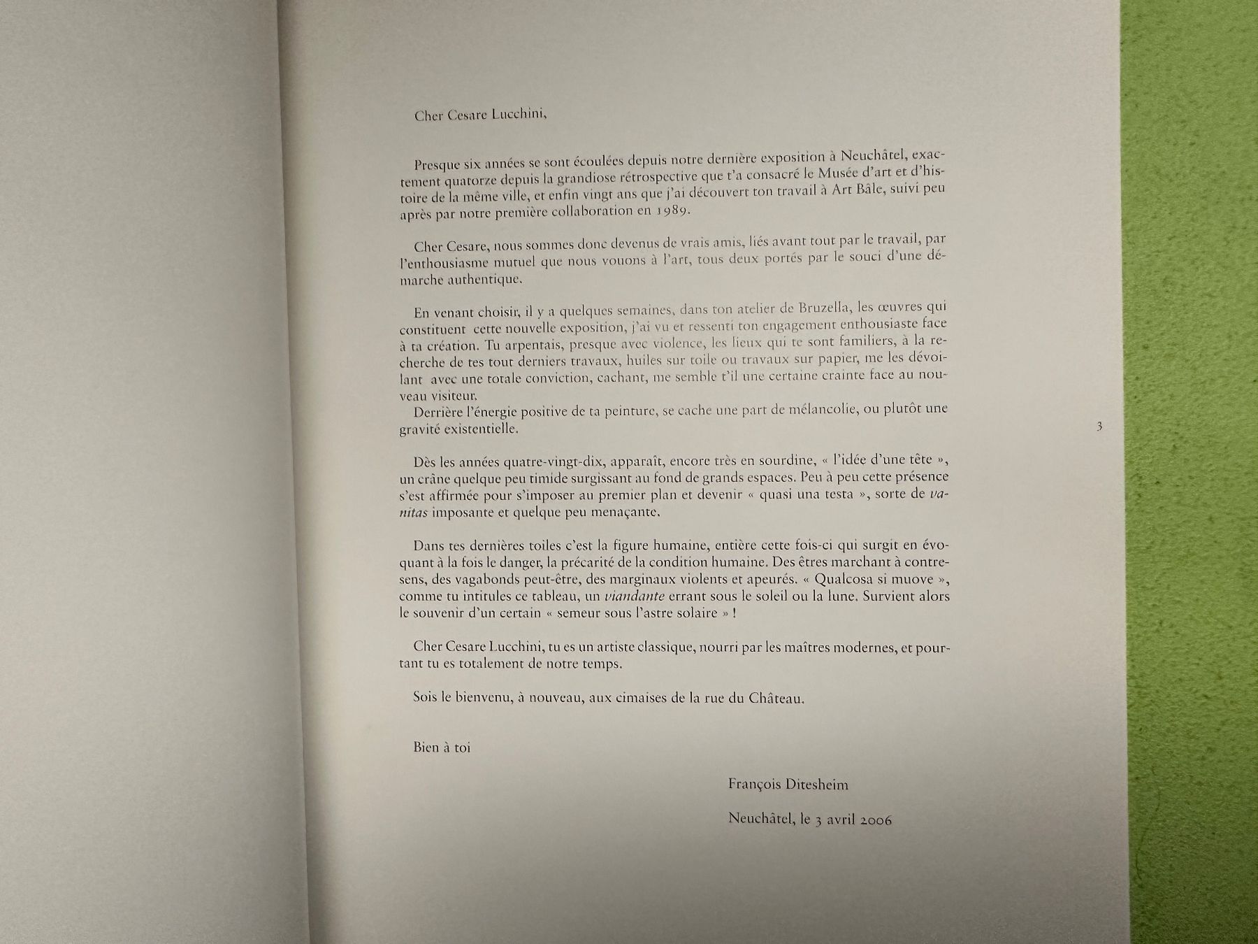 Libri: Cesare Lucchini: oeuvres récentes. – Usato da Zürich venduto da allp 2