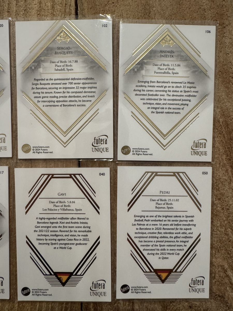 Sammelbilder & Trading cards: Futera Unique 2024 Spanien Bundle ab 1.- – Neu (gemäss Beschreibung) aus Willisau von adr_9tzr 8