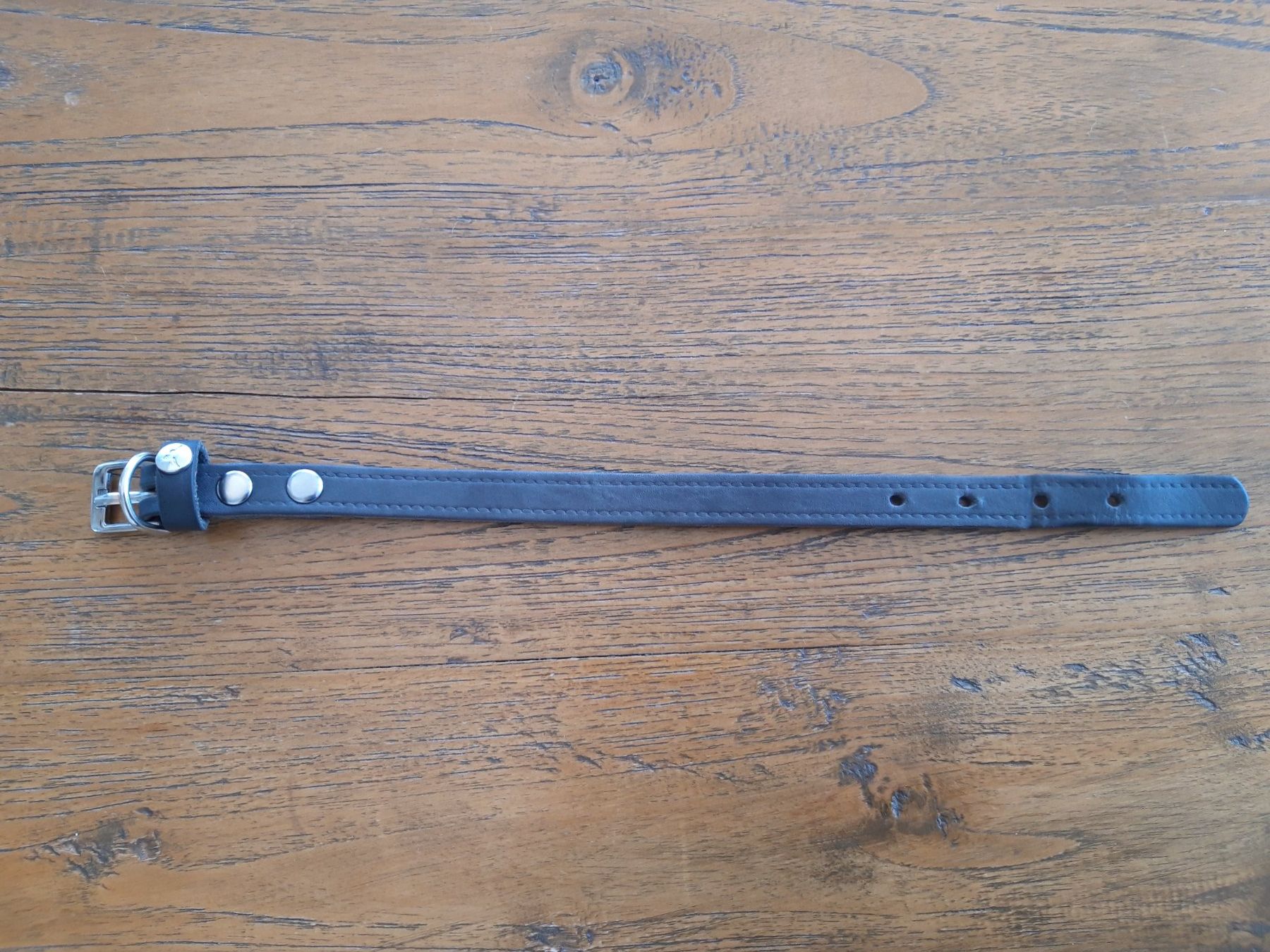 Guinzagli & Collari: Hunde Halsband Echt Leder grau anthrazit – Usato da Feuerthalen venduto da tanatha_st