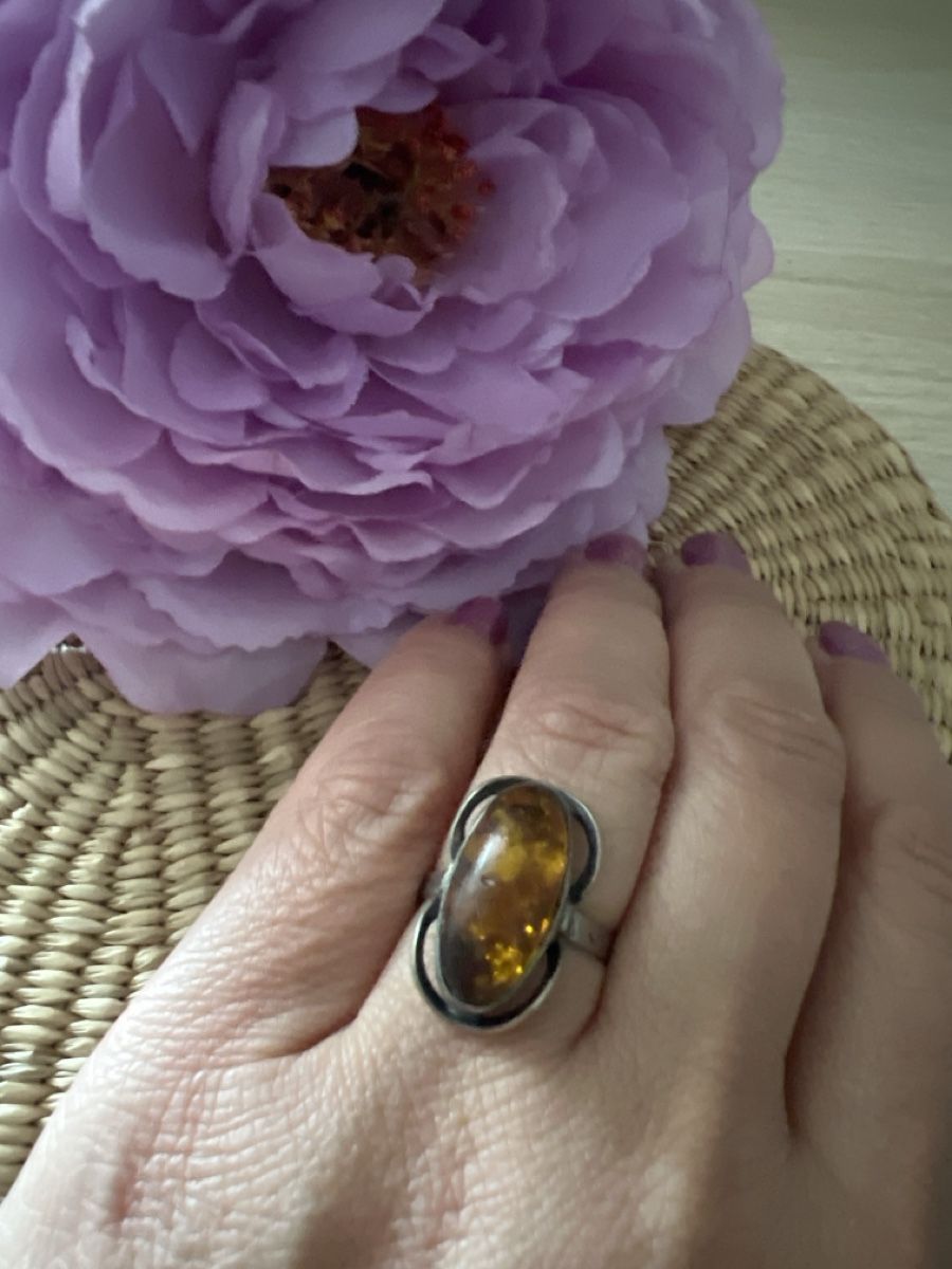 Ringe: Bernstein Ring 925 – Gebraucht aus Seon von Sunny-Schmuck78 2