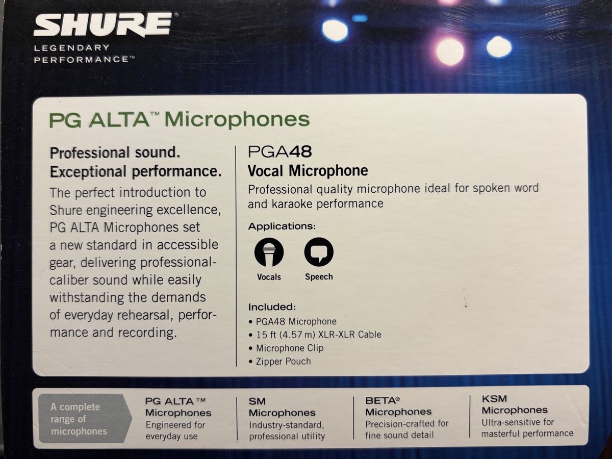 Shure Mikrofone: Shure PGA48 Mikrofon neu – Neu und originalverpackt aus Zürich von attic 3