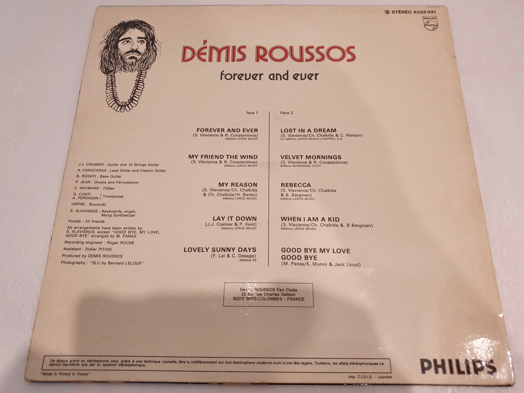 Dischi in vinile: Démis Roussos – Forever And Ever – Usato da Uster venduto da Vinyl-Leidenschaft 1